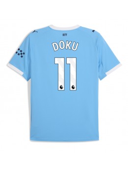 Billige Manchester City Jeremy Doku #11 Hjemmedrakt 2025-26 Kortermet